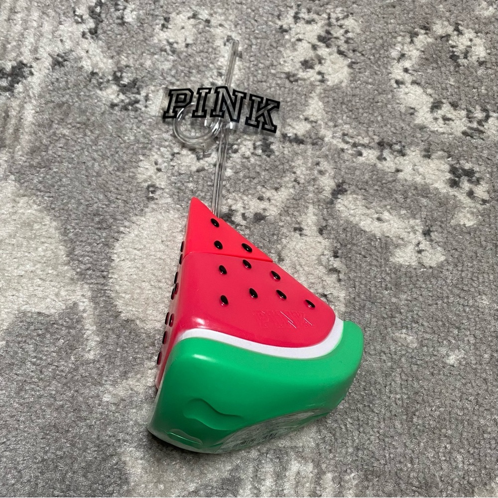 Victoria’s Secret PINK Limited Edition Watermelon Plastic Cup with Straw